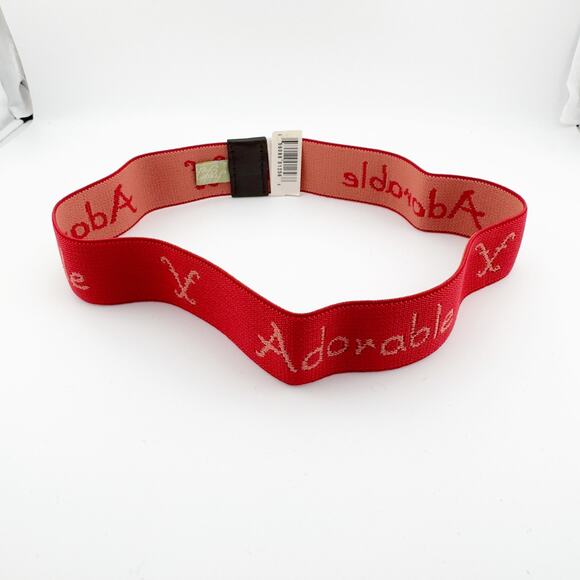 Frederic Fekkai Sporty Hair Band Headband Women's Adjustable Red Adorable - Picture 2 of 9